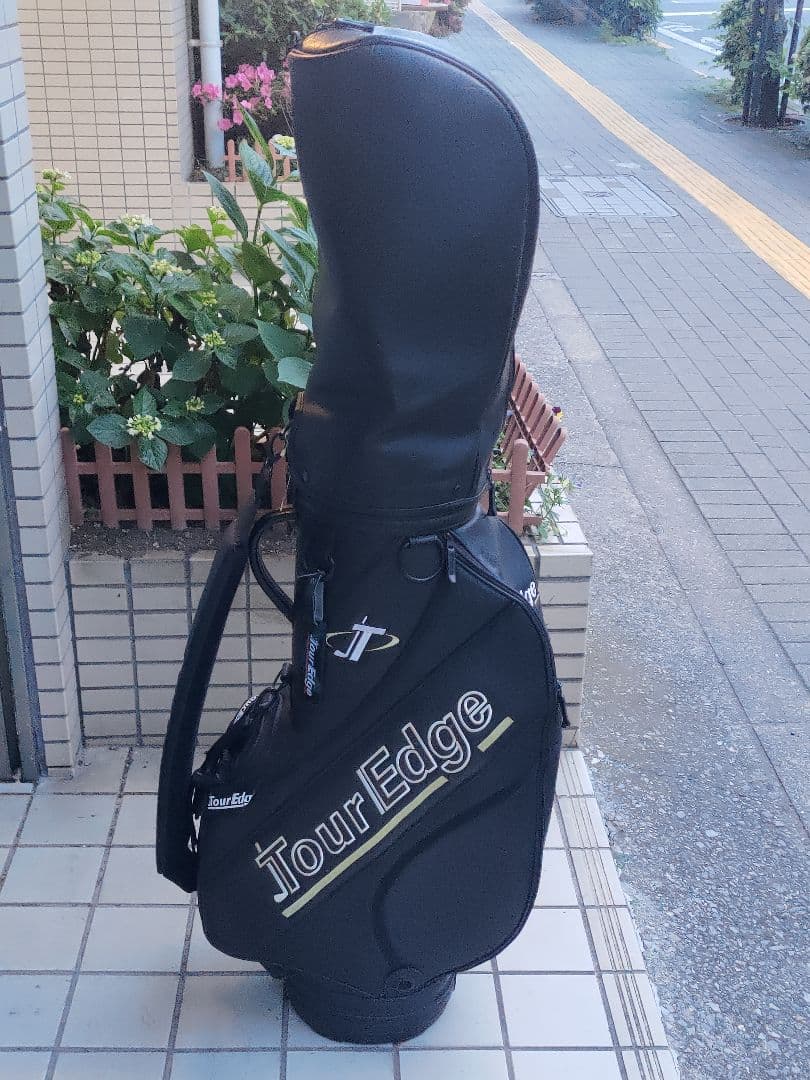 希少 TOUR EDGE キャディーバッグ ゴルフバッグ ブラック ツアーエッジ