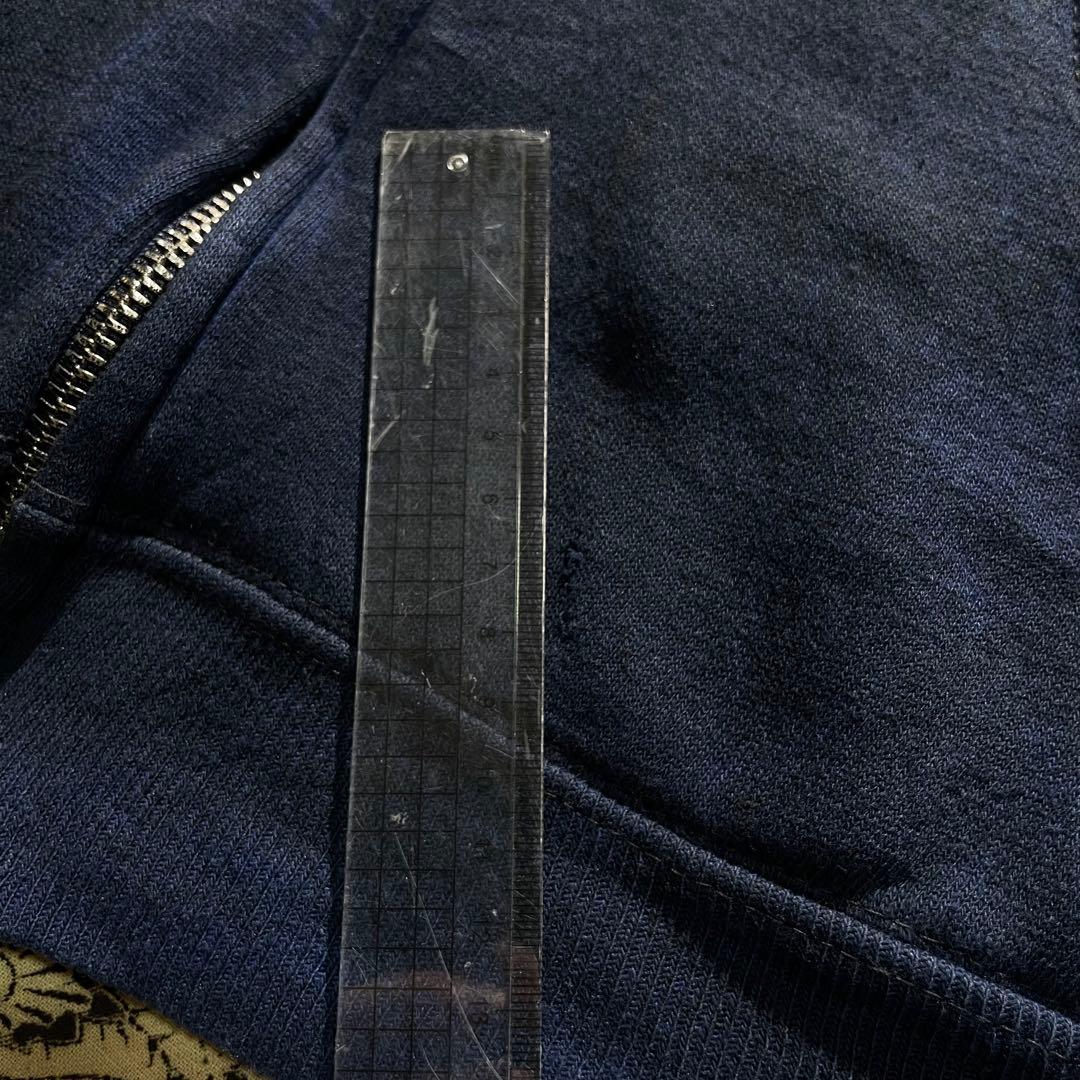 70s ボックス ジップパーカー フェード 短丈 ヴィンテージ 50s 60s