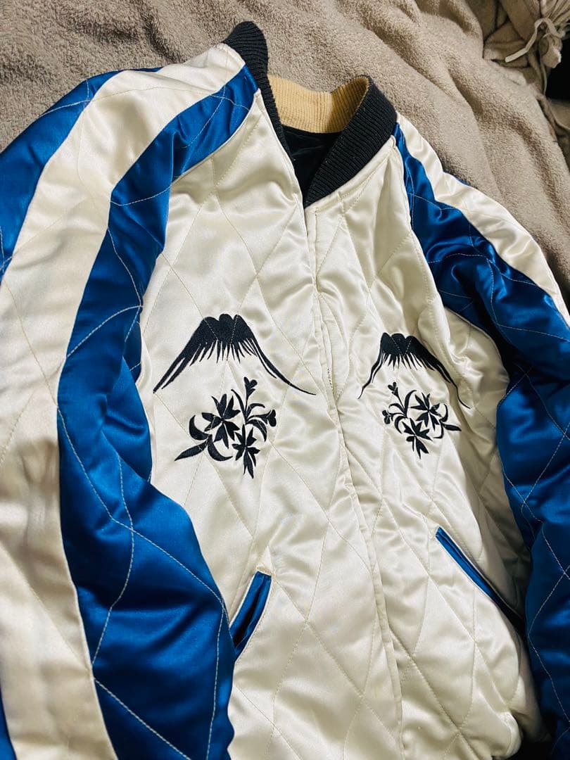 テーラー東洋 日本限定 スカジャン 虎龍限定　別珍　サテン 2面使う