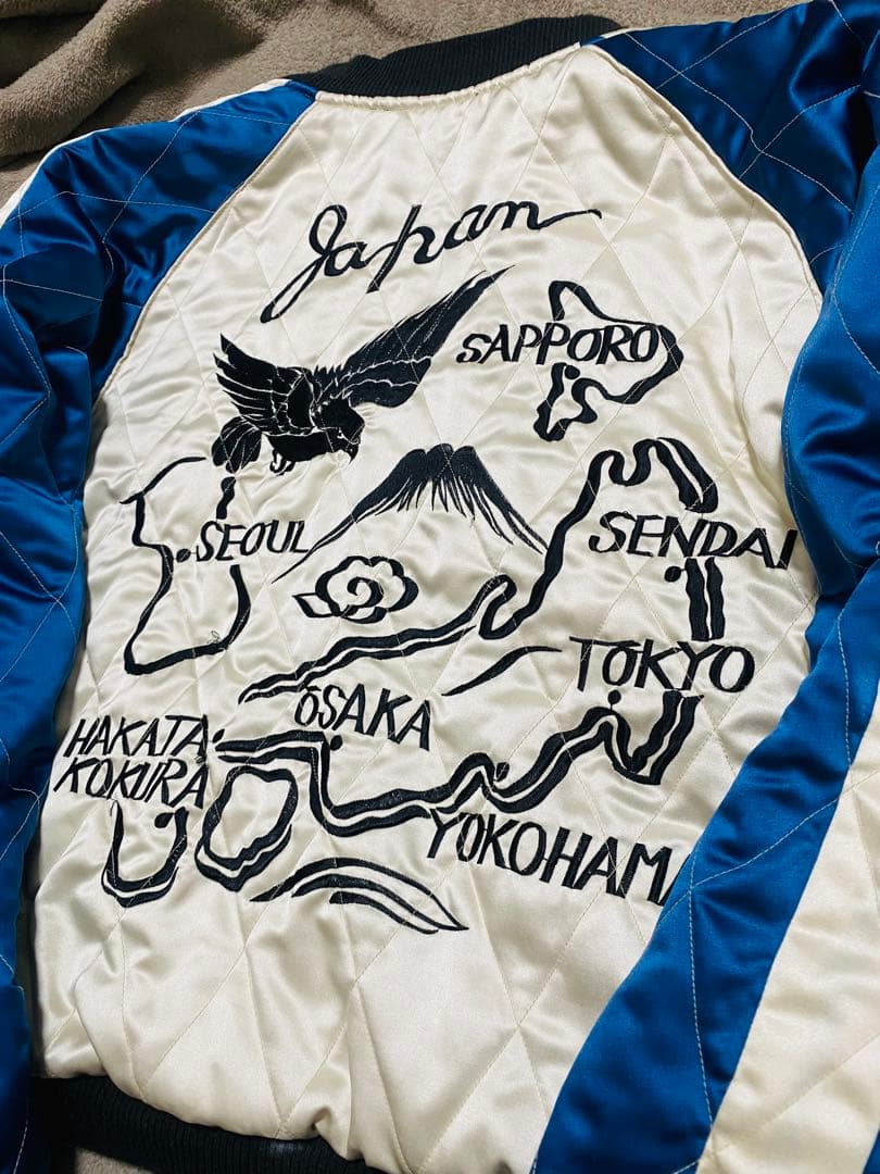 テーラー東洋 日本限定 スカジャン 虎龍限定　別珍　サテン 2面使う