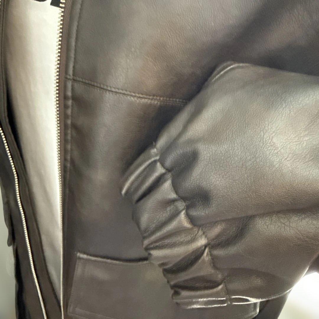 Ray BEAMS♦︎フェイクレザー フライト ジャケット