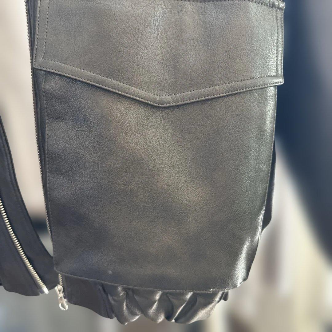 Ray BEAMS♦︎フェイクレザー フライト ジャケット