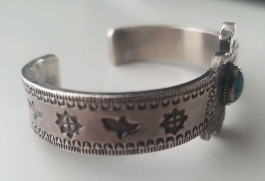 ファーストアローズ・ターコイズ付Thunderbirdバングル