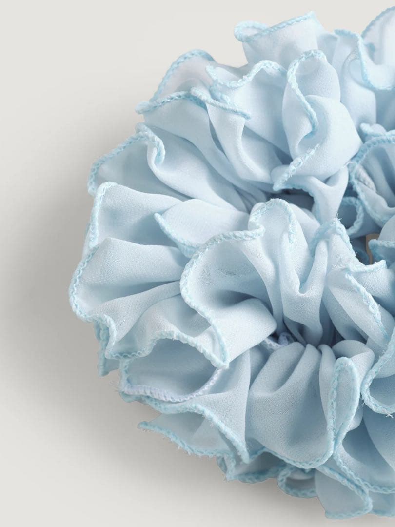 【Rouje ルージュ】可愛い フリル シュシュ ヘアーアクセサリー