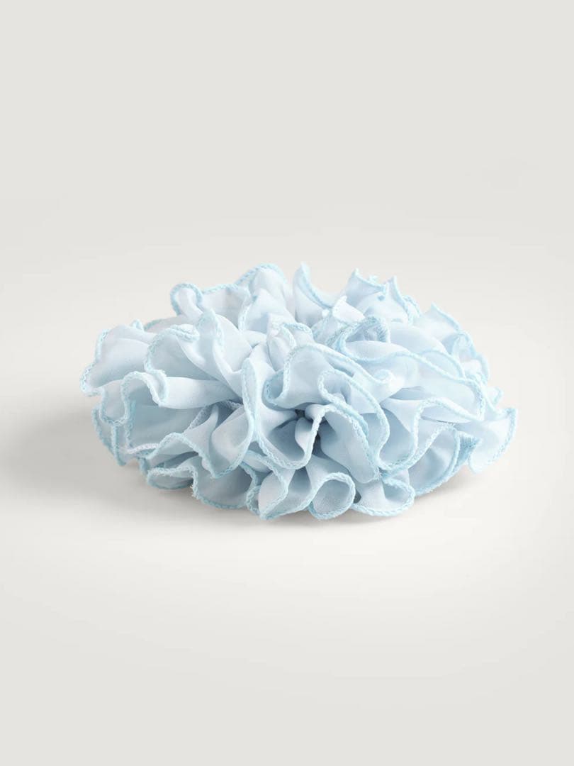 【Rouje ルージュ】可愛い フリル シュシュ ヘアーアクセサリー