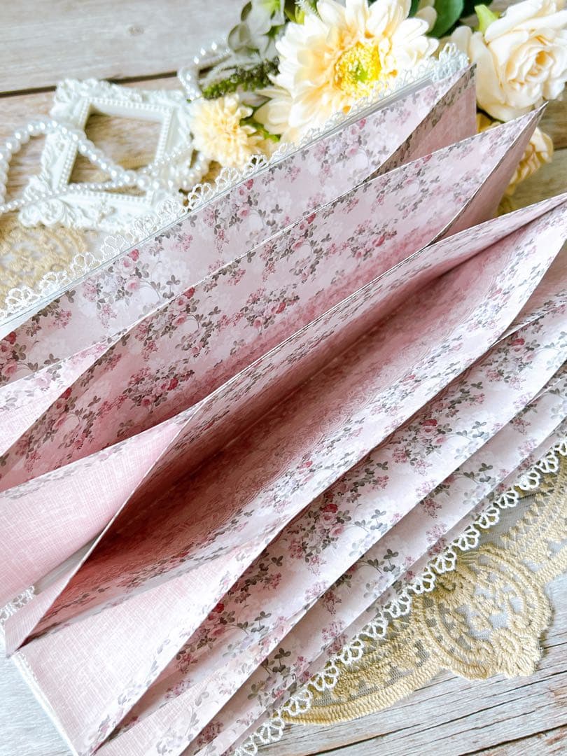 カルトナージュ風BOX 軟質マステケース 平袋コラージュ おすそ分けケース