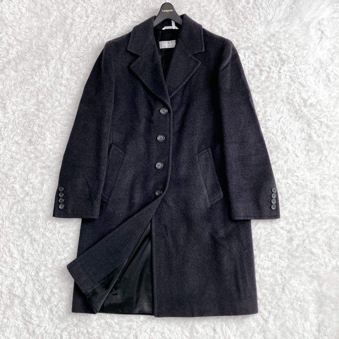 美品✨銀タグ マックスマーラ チェスターコート ロングコート ウール グレー M