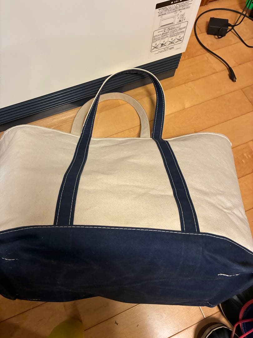 ＬＬBEAN ネイビー トートバッグXL良品