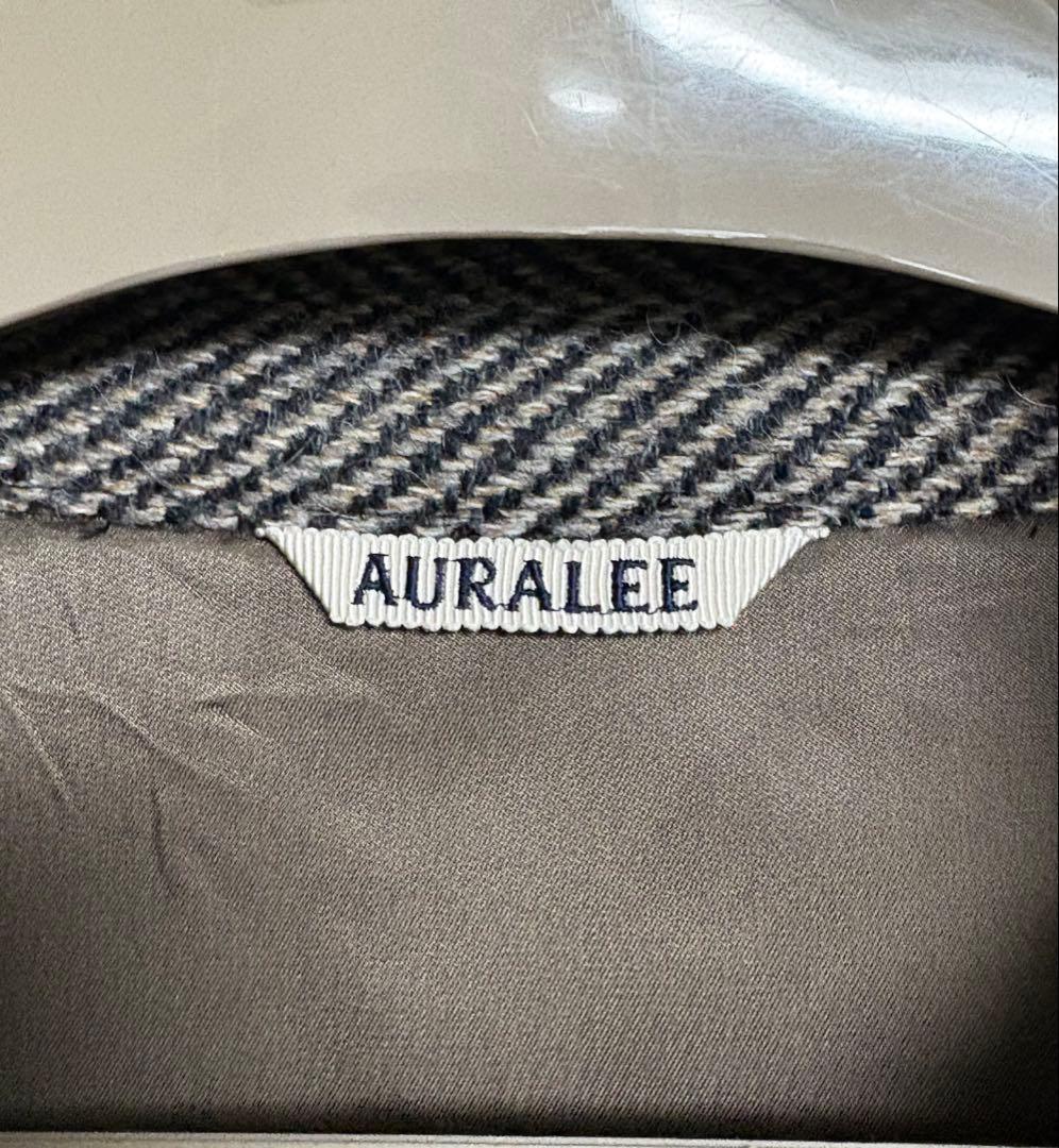 AURALEE LAMA SHETLAND WOOL ツイードブルゾン 5