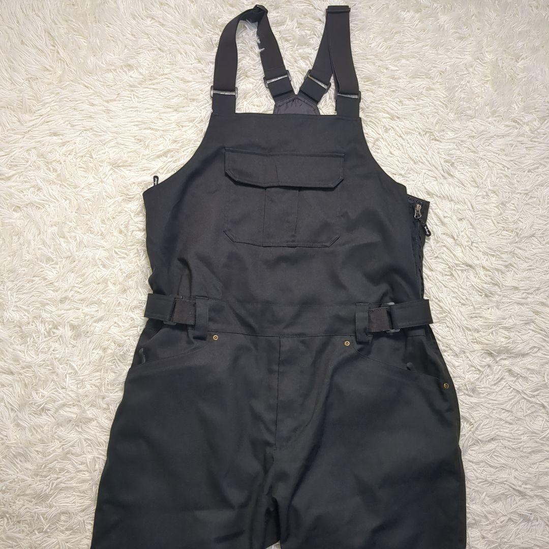 【きれい✨namelessage✨XXL】スノー スノボ ウェア ビブパンツ 黒