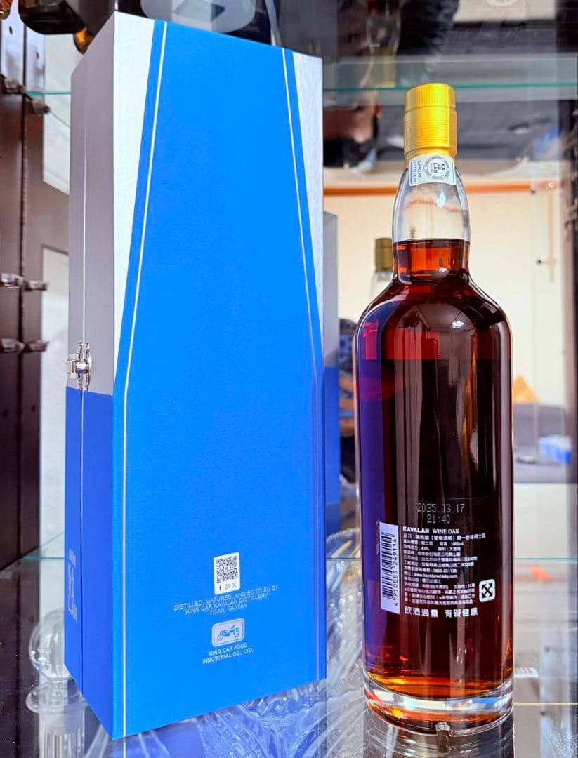KAVALAN WINE OAK シングルモルトウイスキー 1000ml.