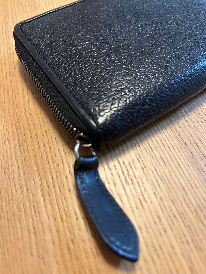 土屋鞄　黒レザー 二つ折り財布