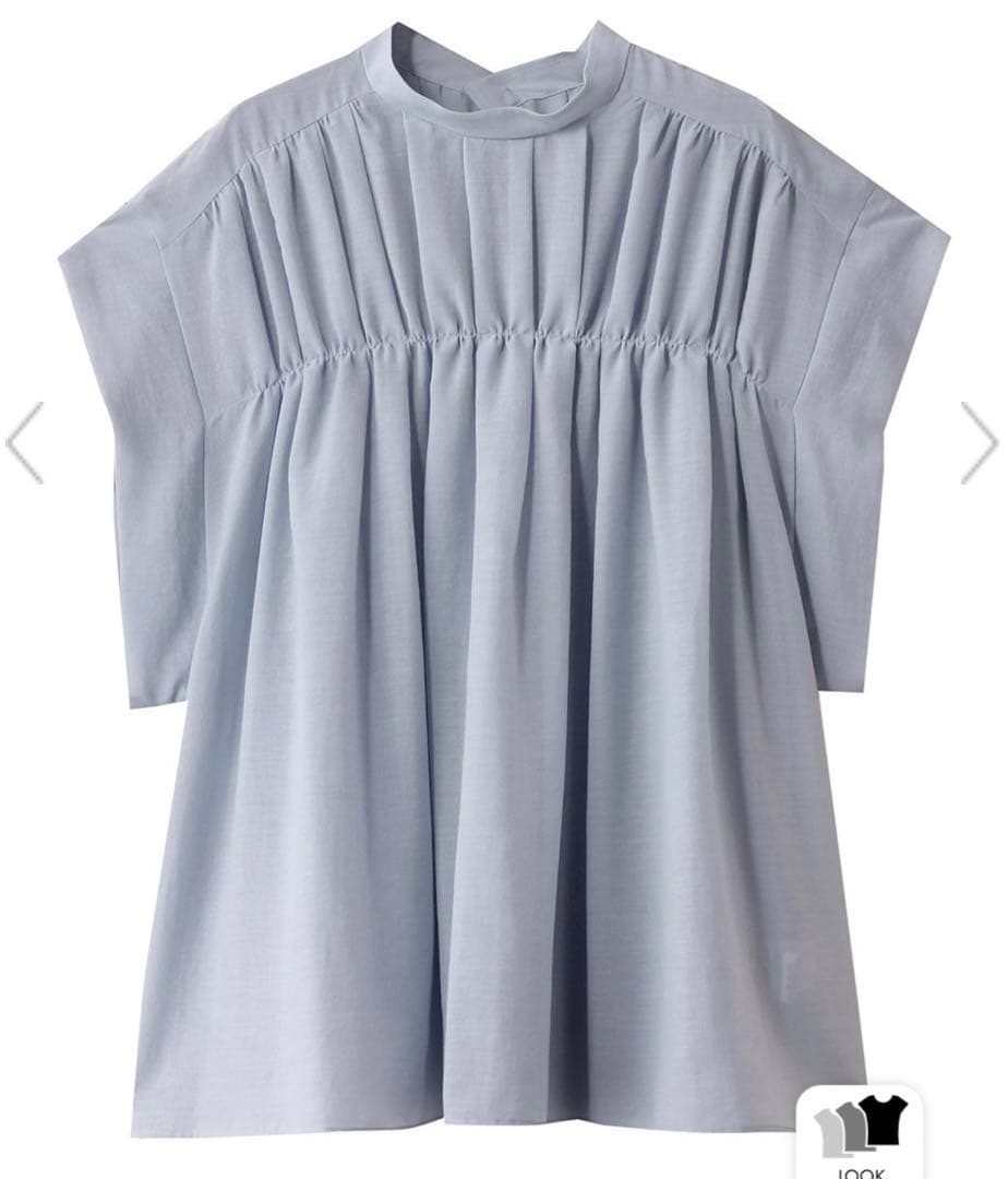 美品【ADORE】スパンボイルブラウス水色