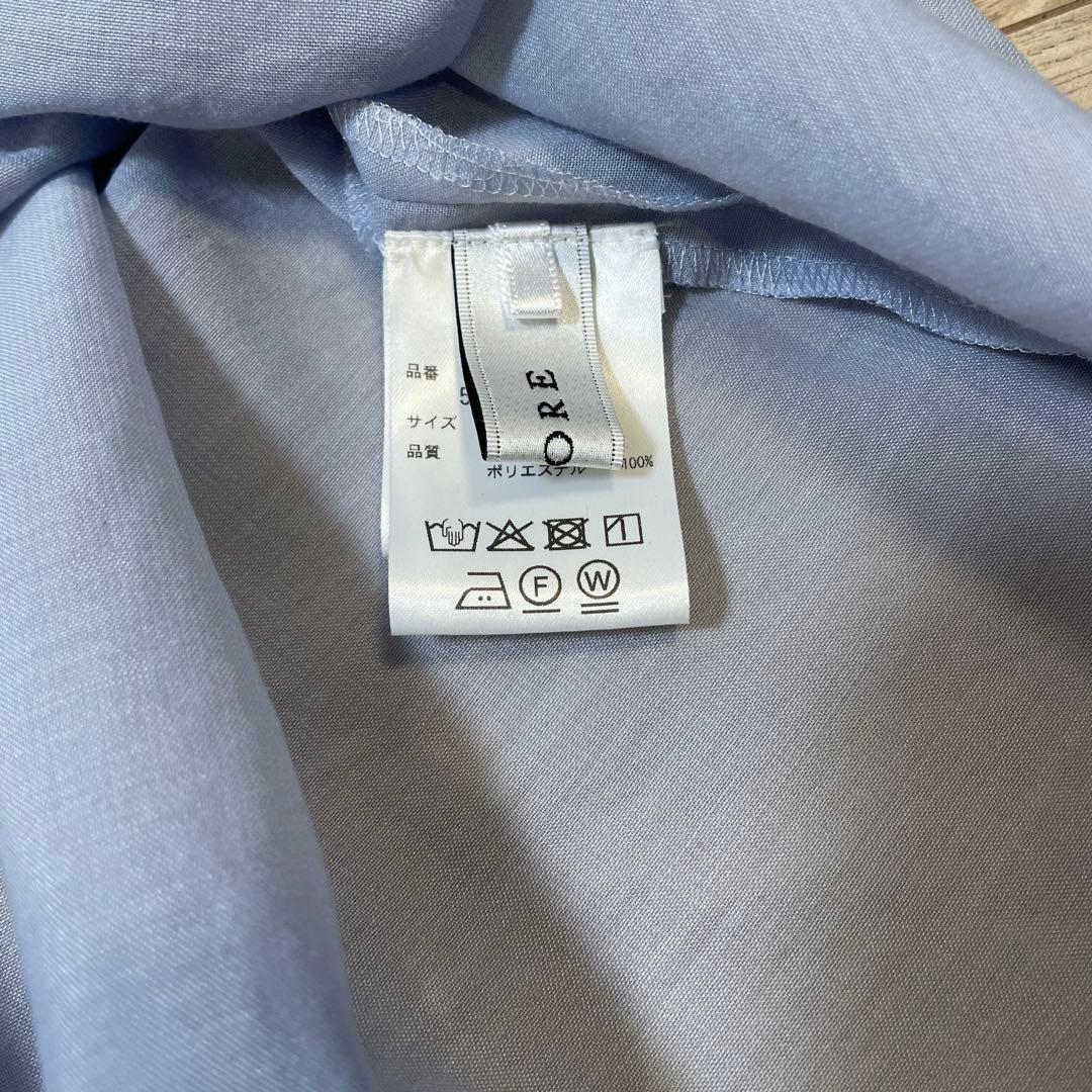 美品【ADORE】スパンボイルブラウス水色