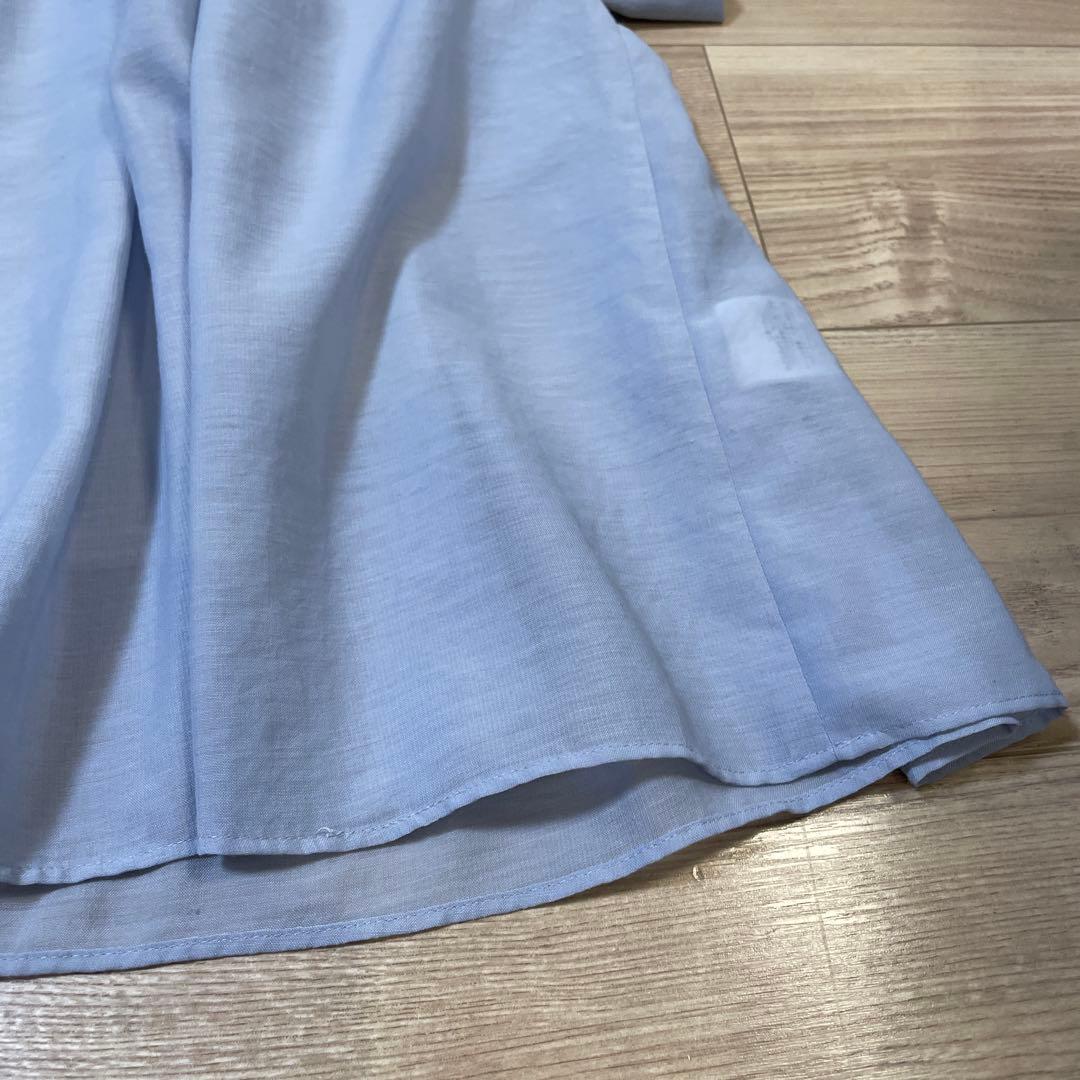 美品【ADORE】スパンボイルブラウス水色