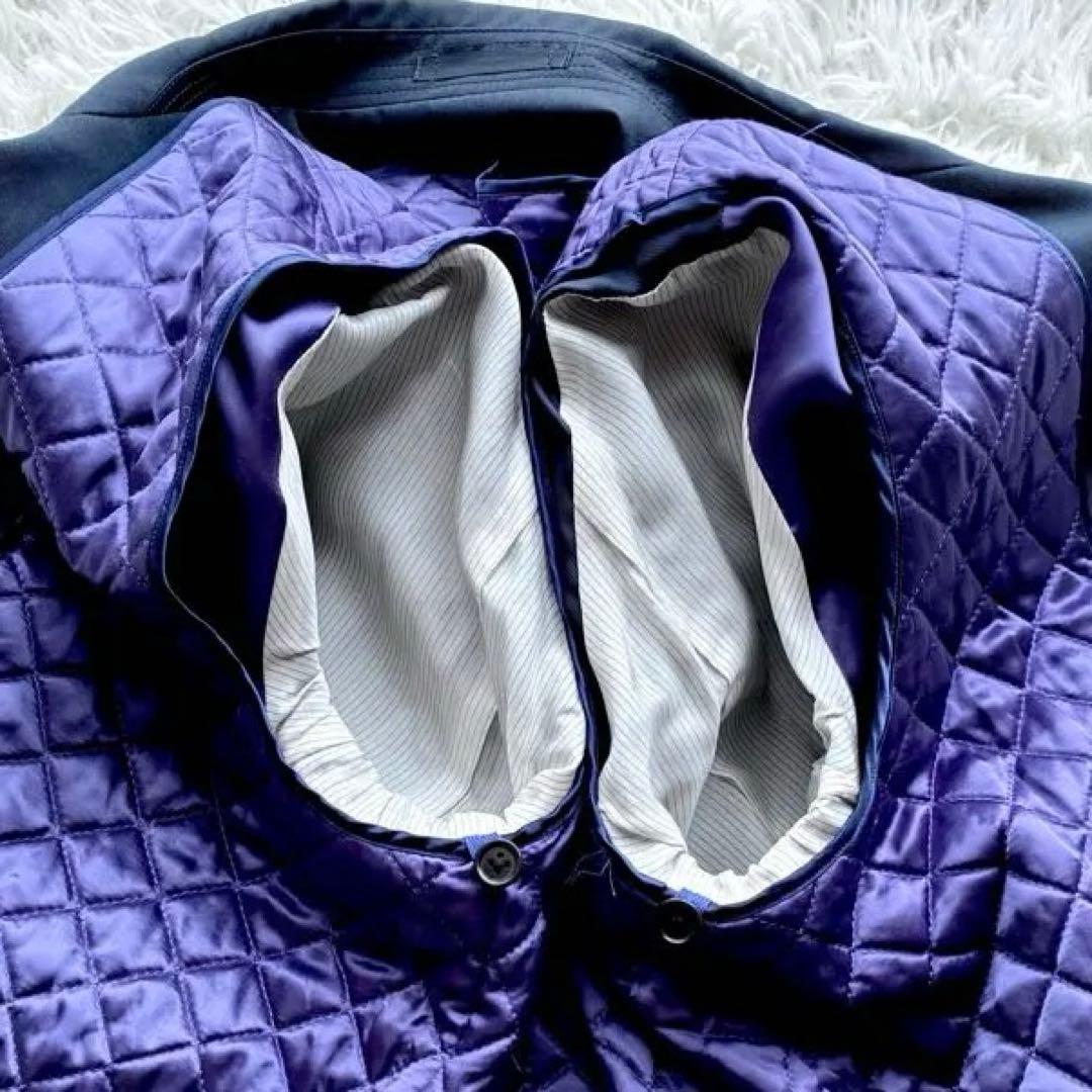 極美品✨ポールスミス　トレンチコート　キルティング　ライナー　ネイビー　パープル