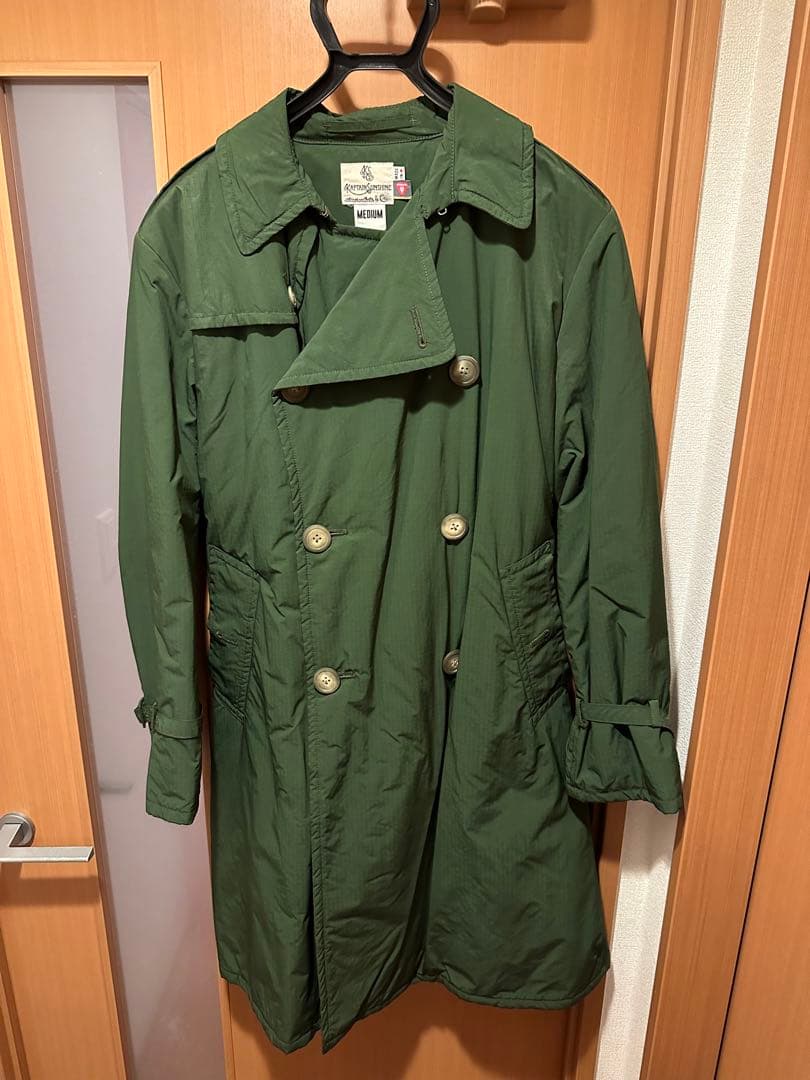 キャプテンサンシャイン padded trench coat