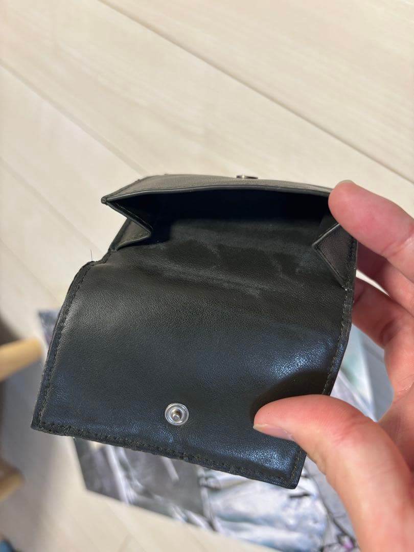 BOTTEGA VENETA カーキ三つ折り財布