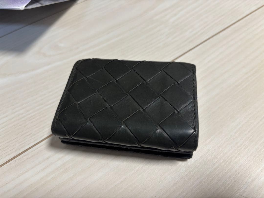 BOTTEGA VENETA カーキ三つ折り財布