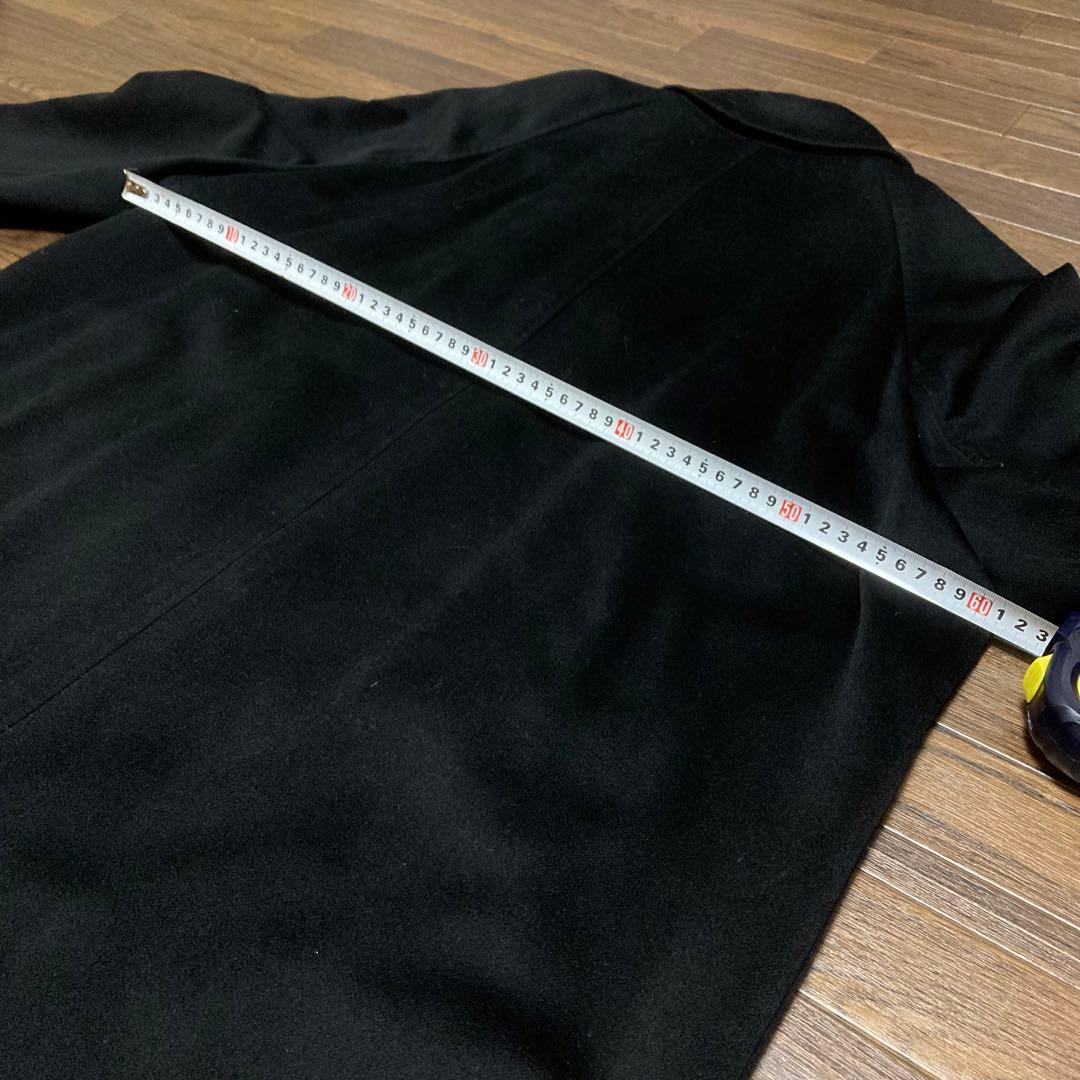 【カシミア混】Paul Smith ステンカラーコート ロングコート　黒