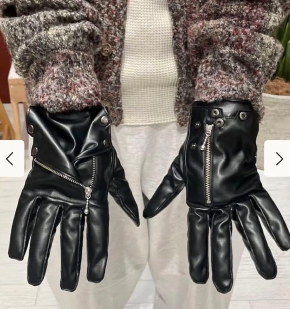 即日発送　期間限定価格　ダブルライダース　レザーグローブ　手袋