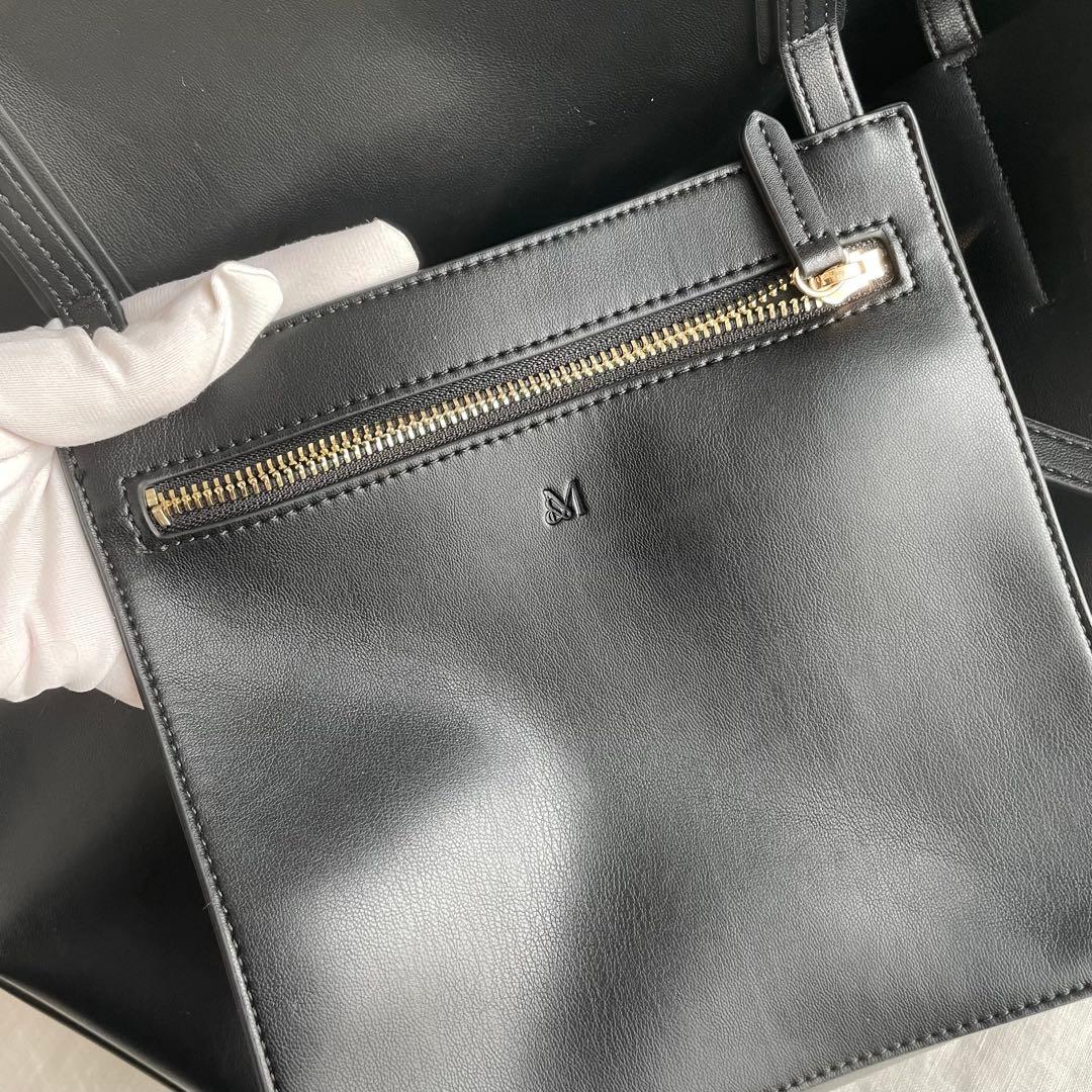 【美品】&MyuQ アンドミューク　TOTE BAG トート　ブラックA4