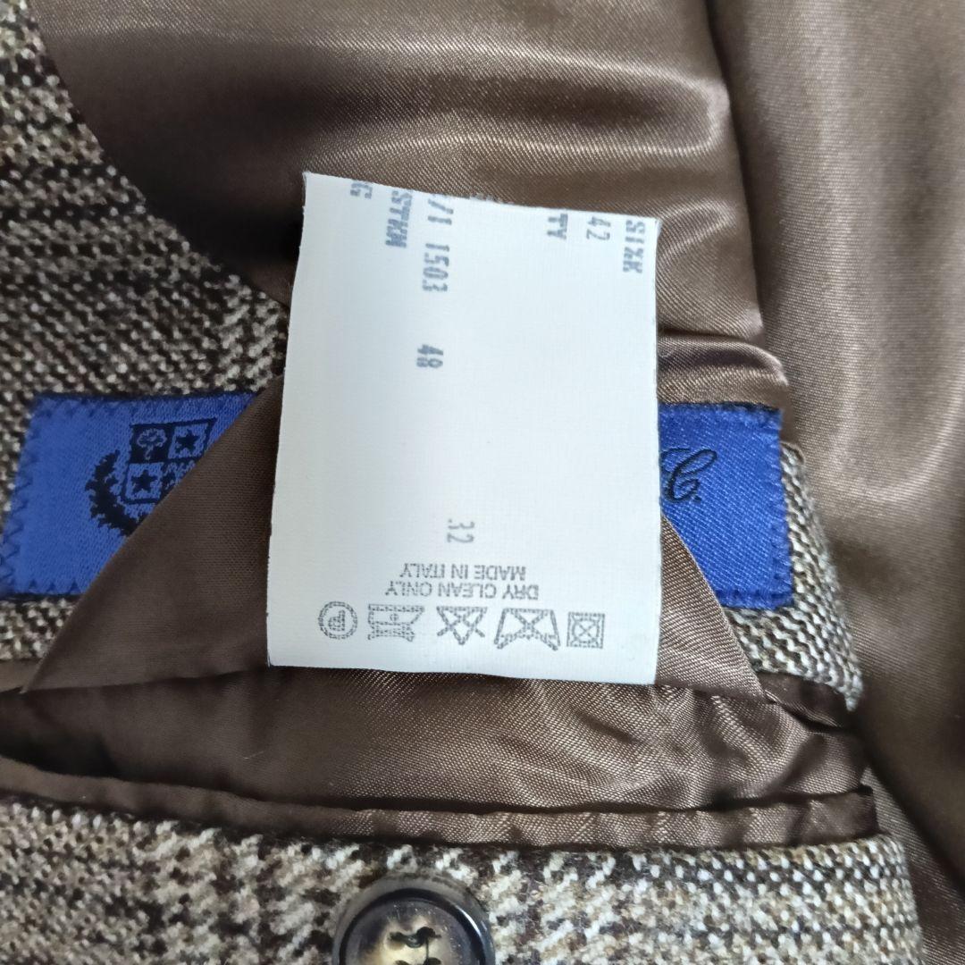 【美品】Brooks Brothers 高級ロロ・ピアーチェックチェスターコート