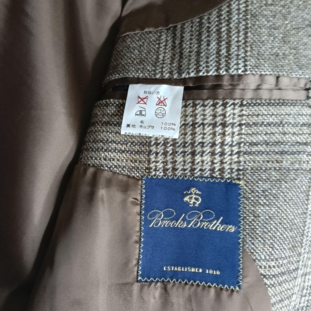 【美品】Brooks Brothers 高級ロロ・ピアーチェックチェスターコート