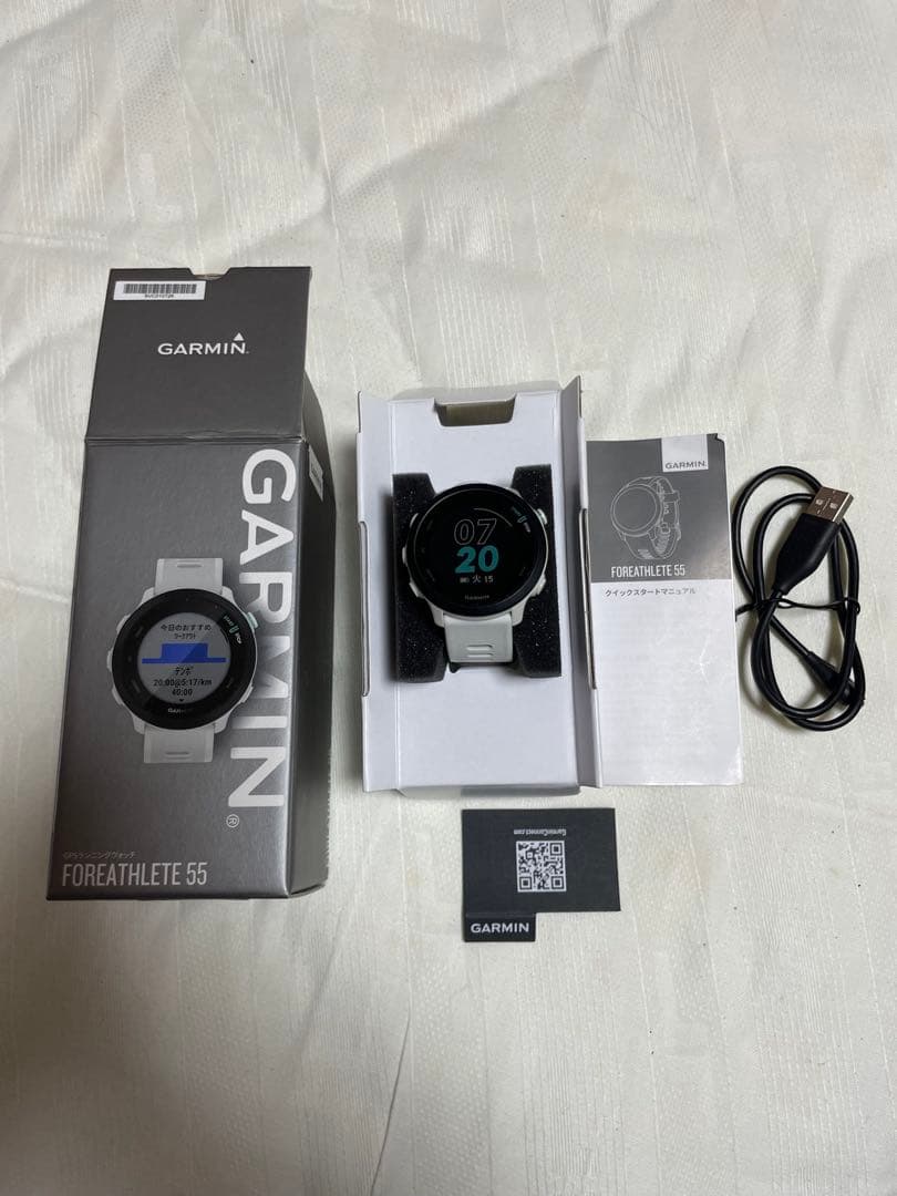 Garmin FOREATHLETE 55 White★純正品ベルト付き
