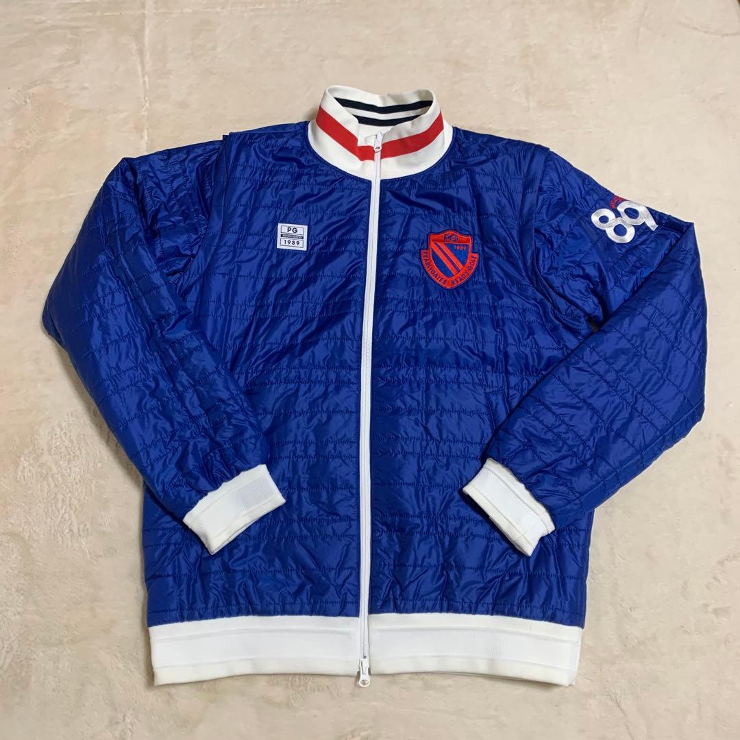 m*i様 PEARLY GATES リバーシブル中綿ジャケット／ベスト、白／青、