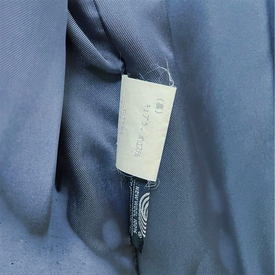 Burberrys'ウールステンカラーコートラグラン袖グレー