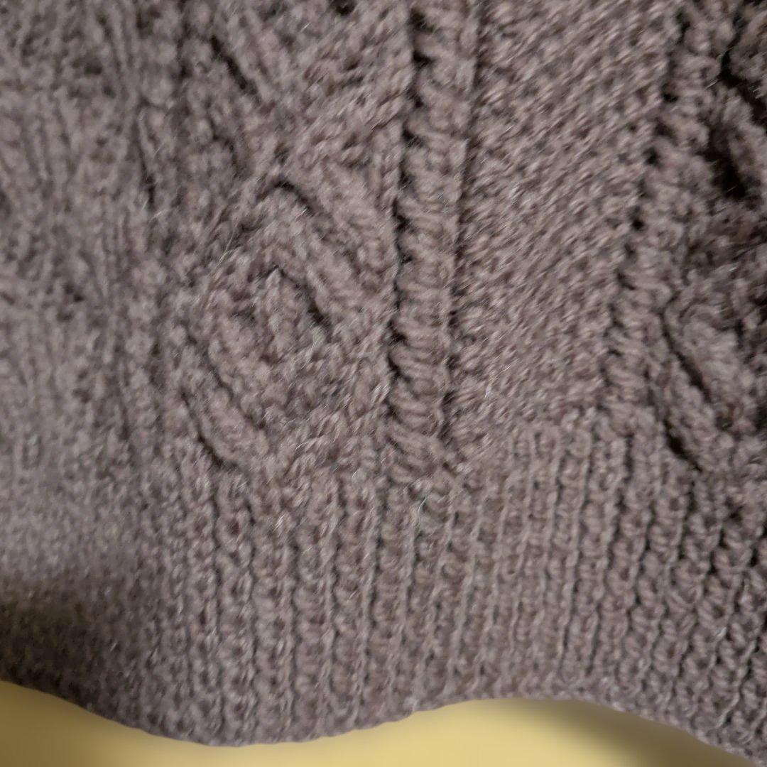 INVERALLAN インバーアラン　3Aカーディガン　ブラウン　グリーンタグ