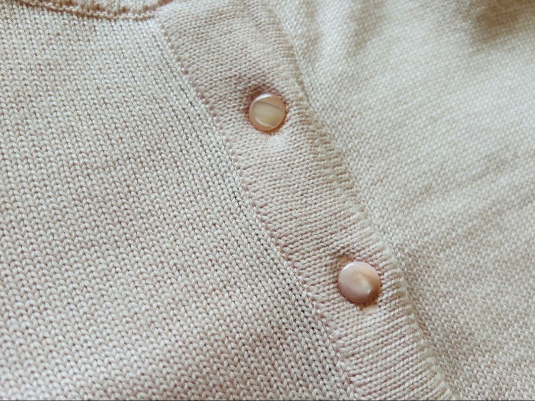 ＜週末限定お値下げ＞ルネ 長袖 ニット ブローチ付カーディガン ピンク34