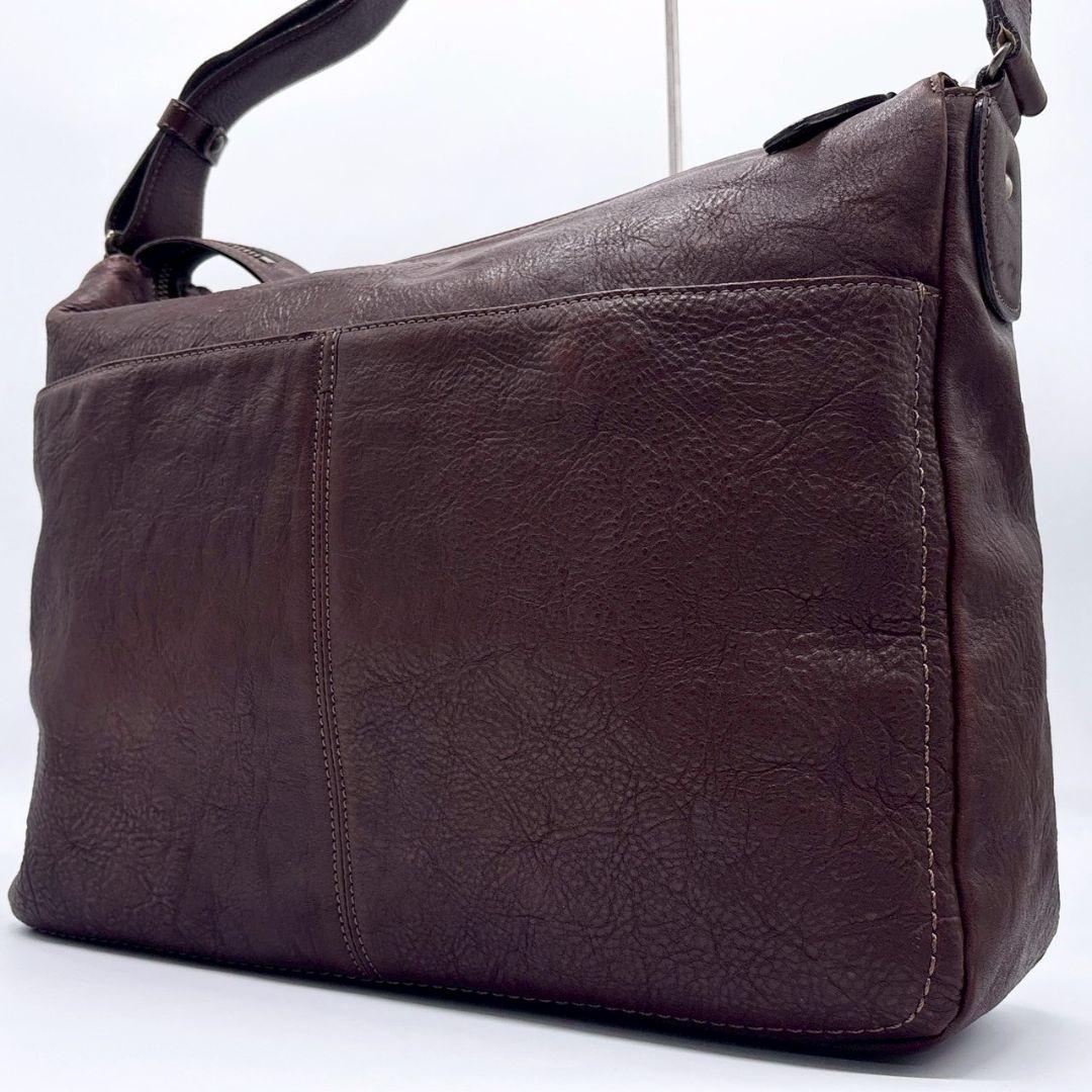 極美品✨ 土屋鞄 メッセンジャーバッグ トーンオイルヌメ レザー 本革 A4可