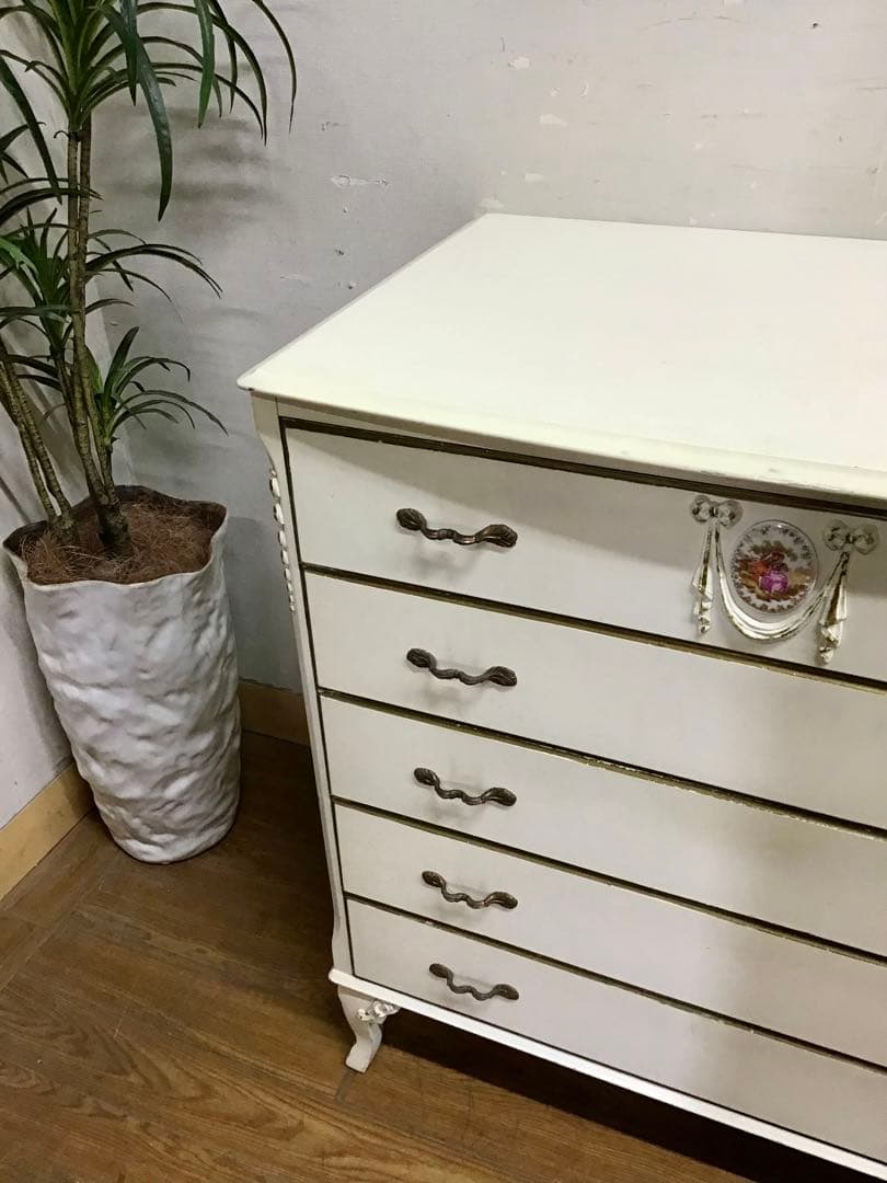 asdf☆管314☆イギリス製☆アンティーク☆1930年代☆5段チェスト