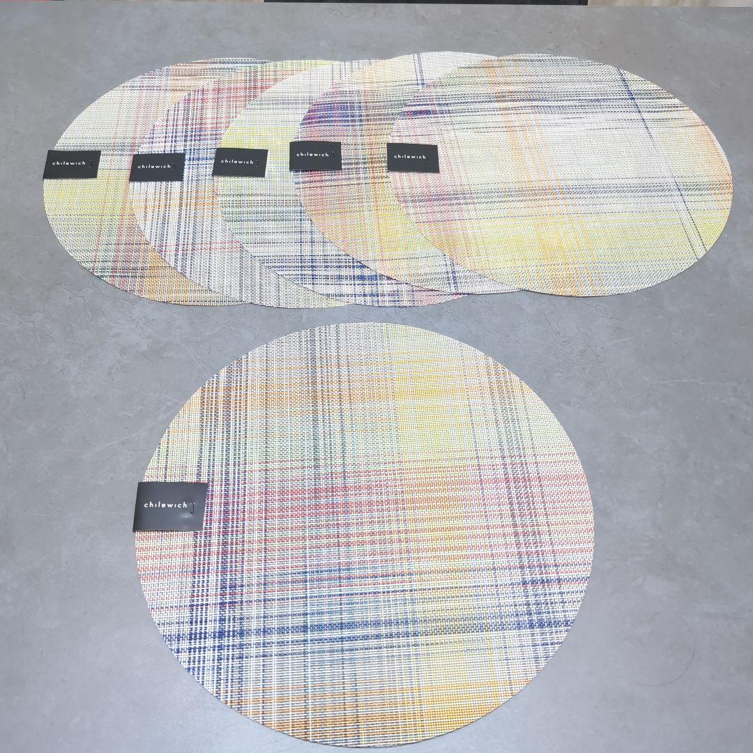 6枚セット　新品未使用　chilewich 　円形カラフルランチョンマット