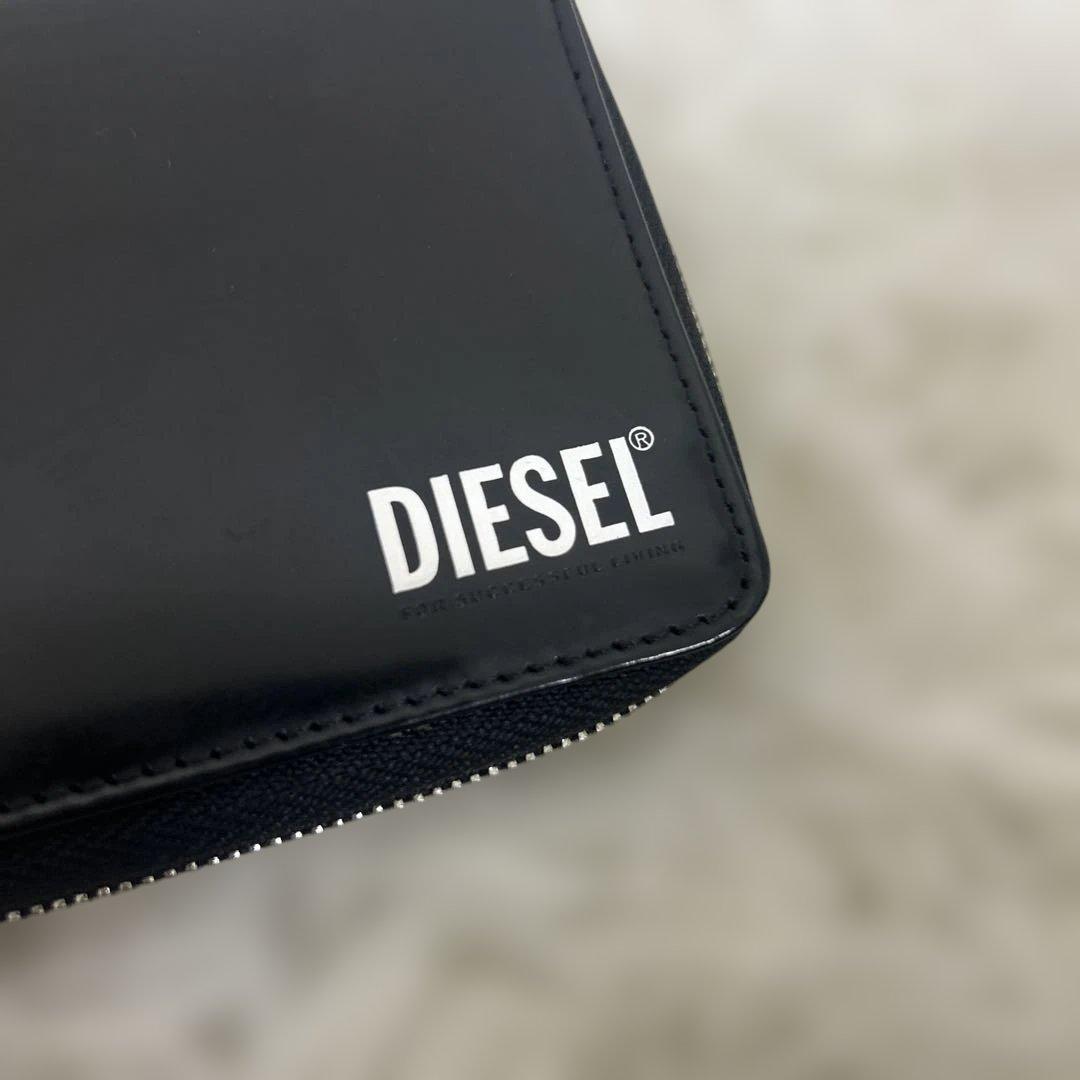 美品　DIESEL ディーゼル 小銭入れ付きラウンドファスナー２つ折り財布
