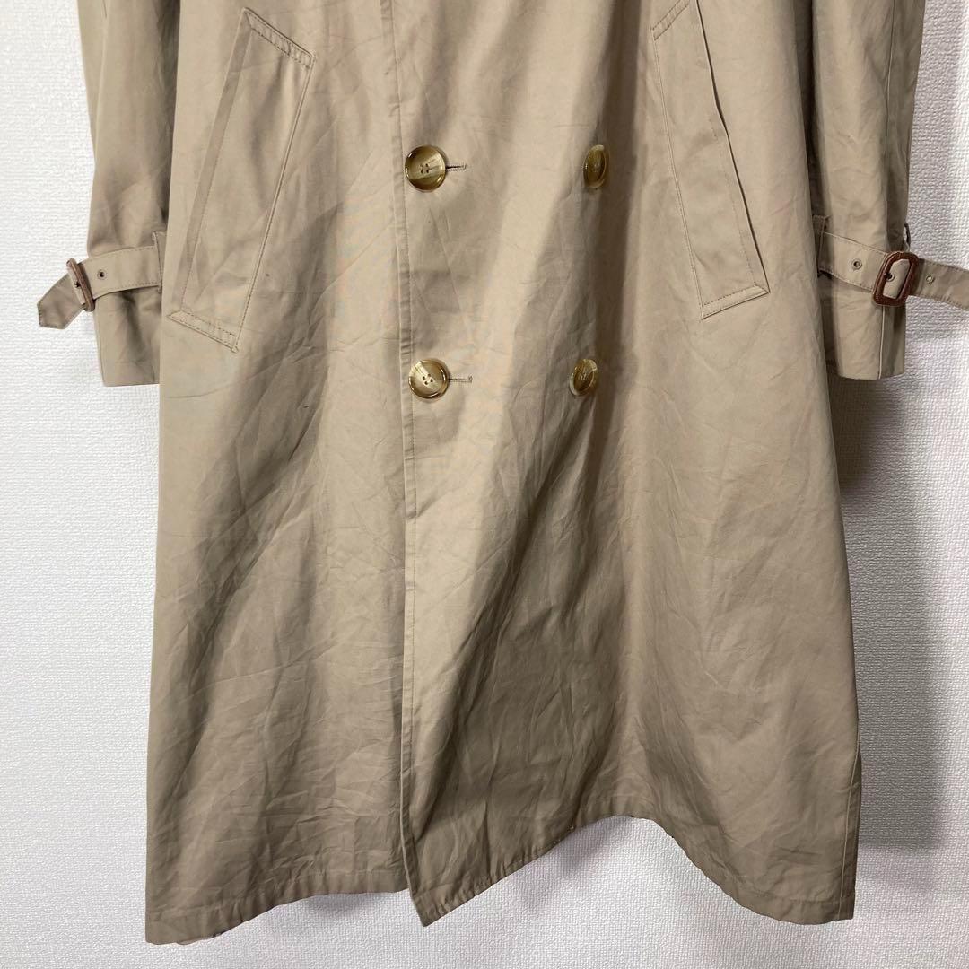 80s ブルックスブラザーズ トレンチコート　ウールライナー　裏地チェック柄