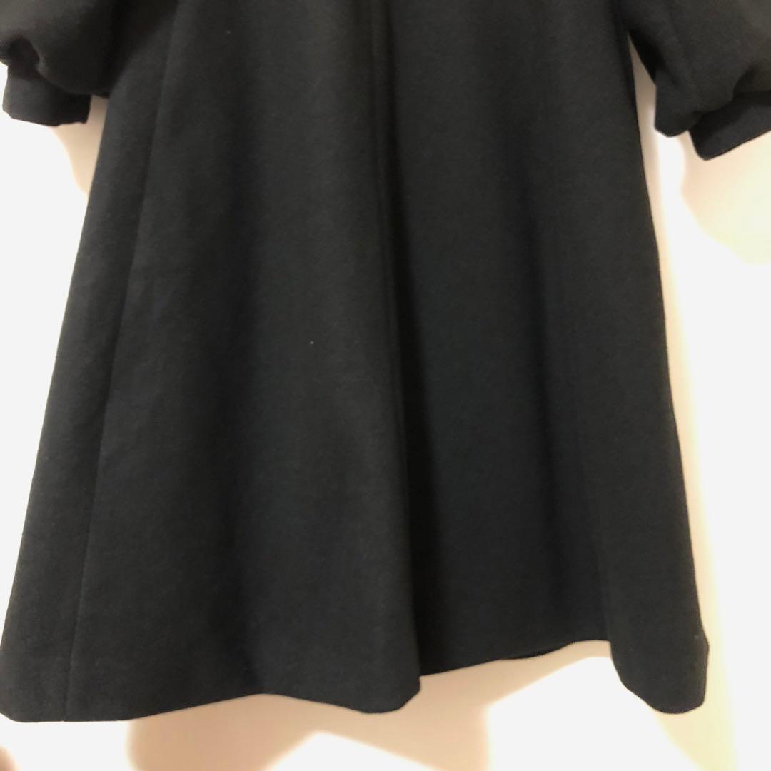 未使用品 青木美沙子 しまむら ロングコート 黒 Lサイズ ブラック