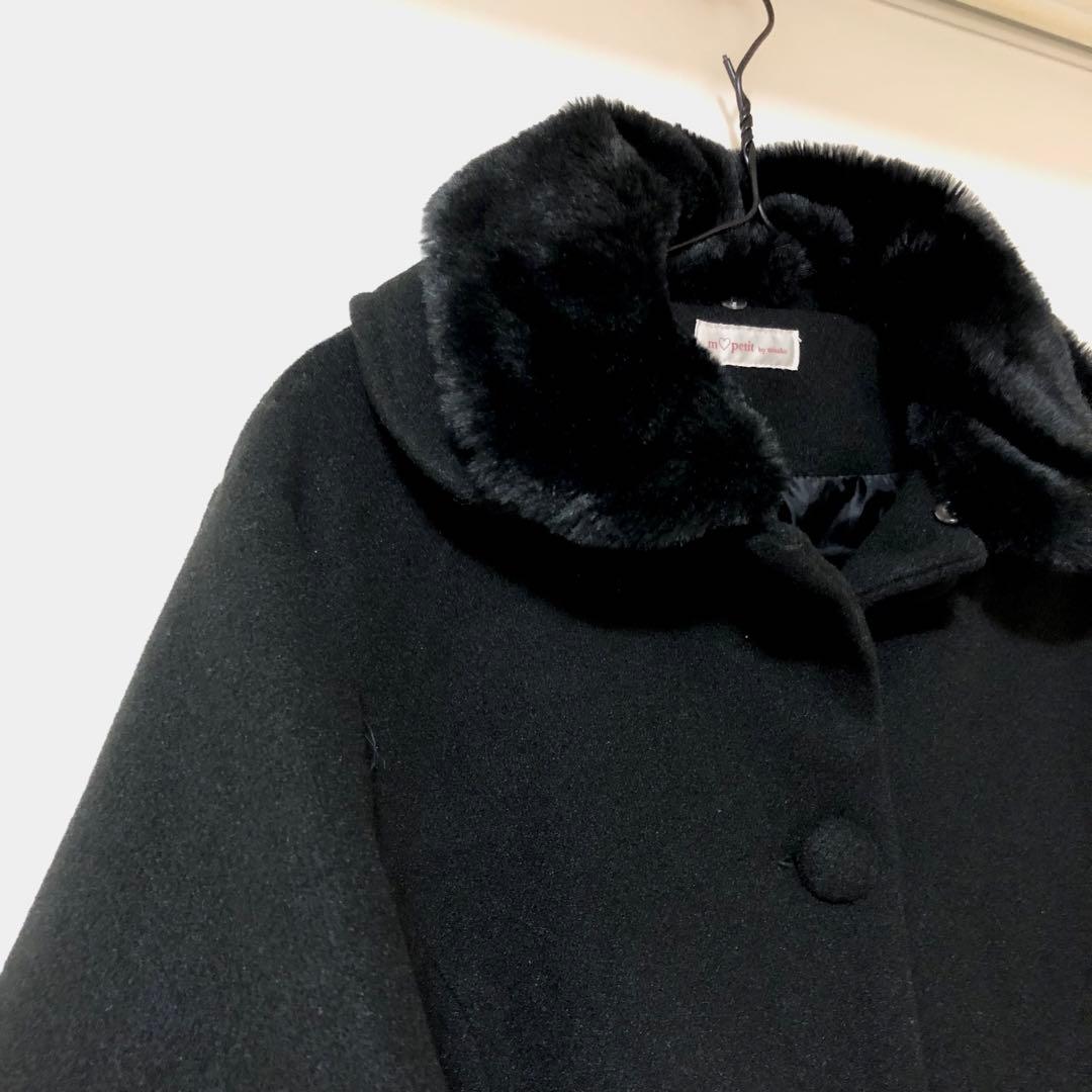 未使用品 青木美沙子 しまむら ロングコート 黒 Lサイズ ブラック