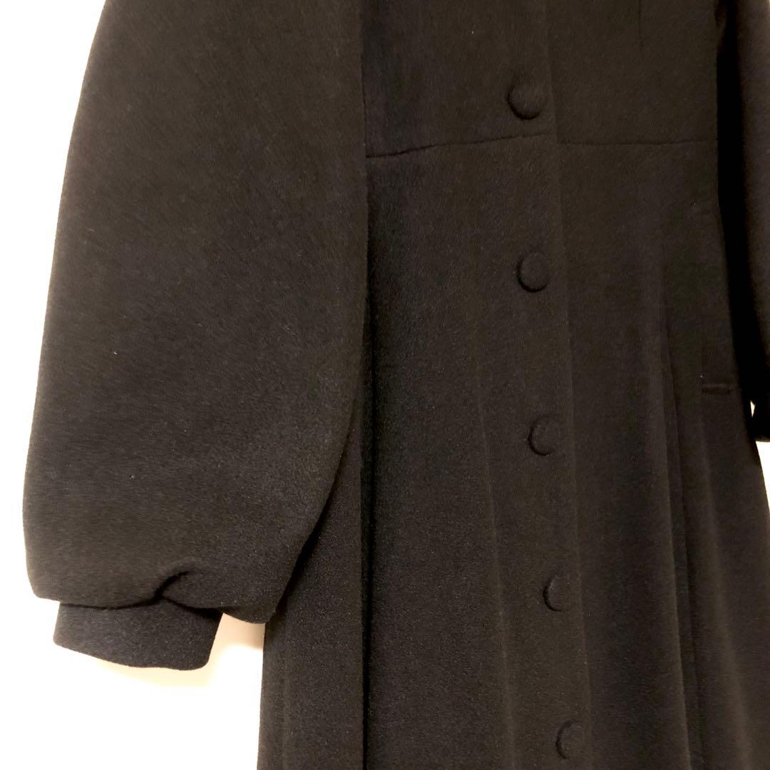 未使用品 青木美沙子 しまむら ロングコート 黒 Lサイズ ブラック