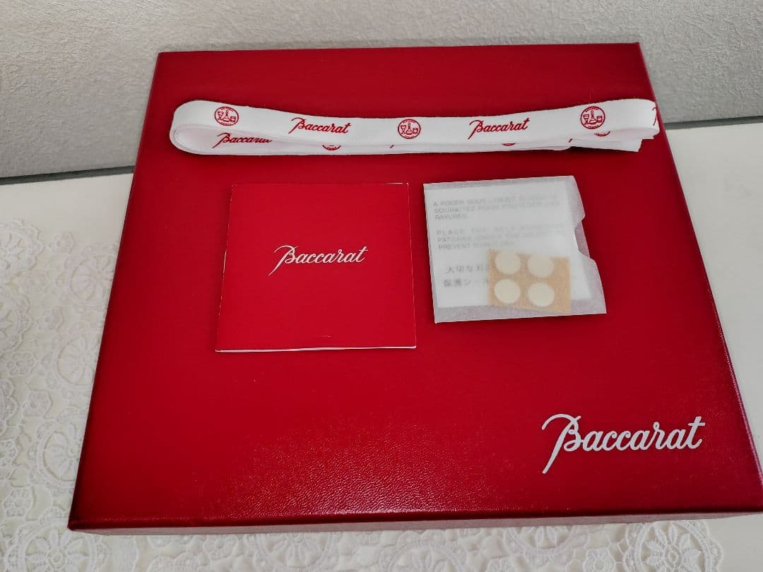 新品未使用、お値下げしました バカラ、花瓶、ギンコ 超希少品、