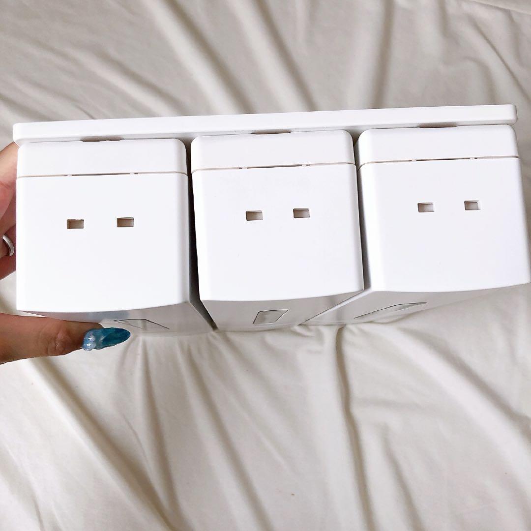 シャンプーボトル 3室 壁掛け 各400ML 簡単補充 残量確認 ホワイト