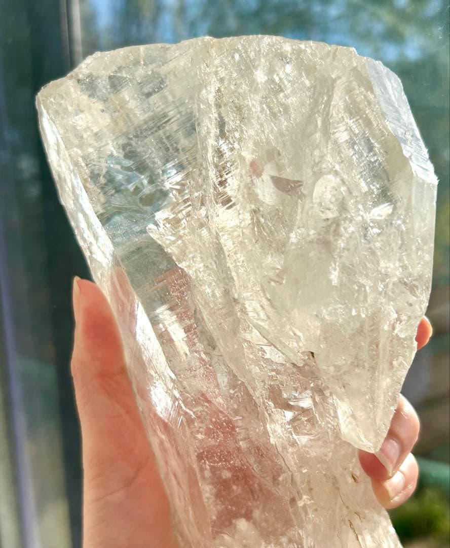 レムリアン　ヒマラヤ水晶　原石　レムリアンシード天然石　特大1194g　最強浄化