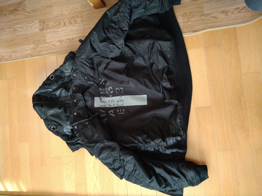 アヴィレックス　ma-1ジャケット　ブラック