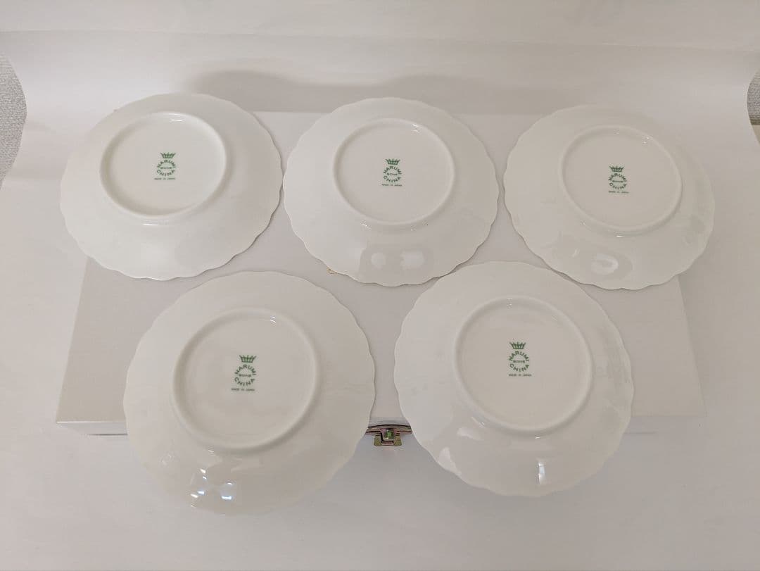 【未使用】ナルミ ルーシーガーデン 大皿・小皿5枚・ケーキサーバー 豪華セット