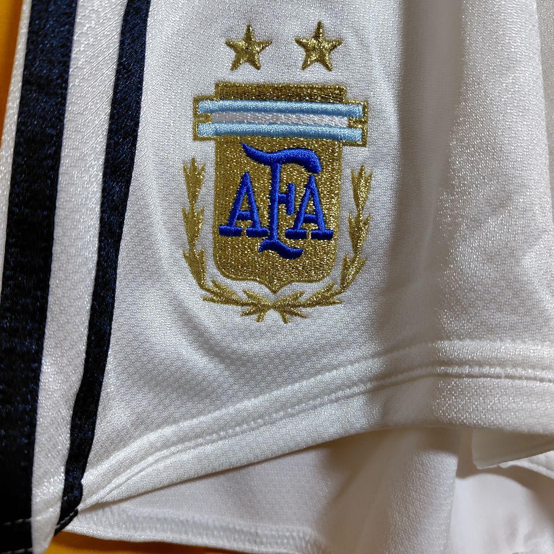 adidas アルゼンチン代表 ネイビー半袖　サッカーユニフォーム上下セット