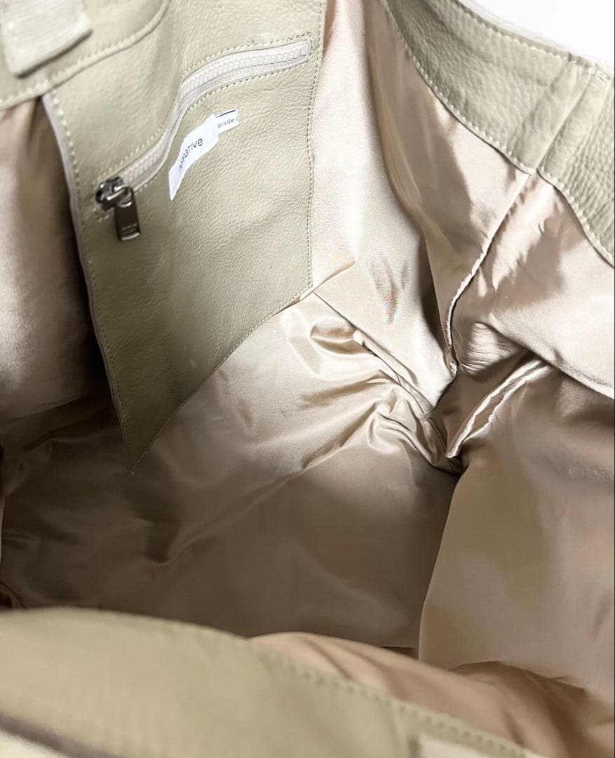 トートバッグ nonnative ノンネイティブ レザー バッグ ベージュ 美品