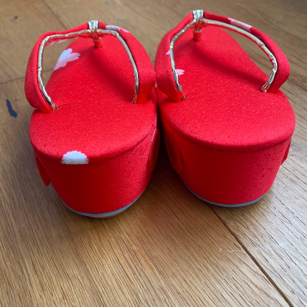 土日値下げ！七五三　3歳　正絹　花柄 着物　草履　セット