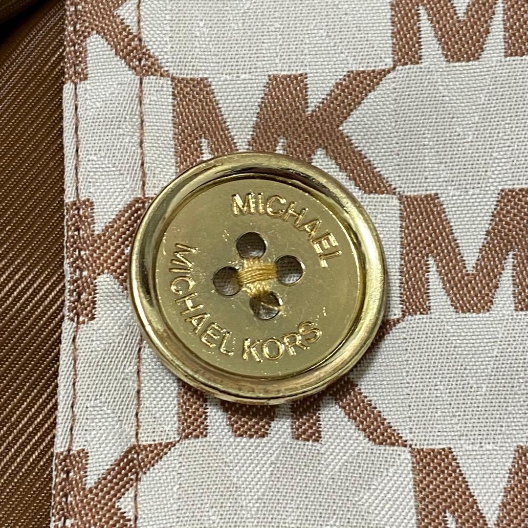 新品【MICHAEL KORS】 トレンチコート 総柄 MK柄 ベルト付き